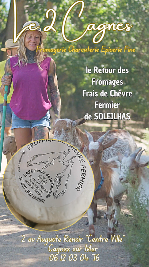 fromage de chèvre frais au 2 cagnes